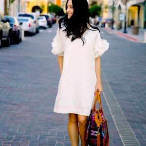 Anthropologie Maeve Fluttered Tunic Dress